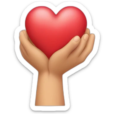 Mains formant un coeur sticker