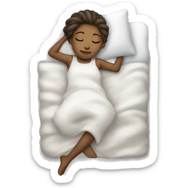 girl white sleeping sticker