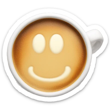 hot coffee latte sticker