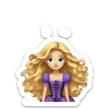 Rupunzel tangled sticker