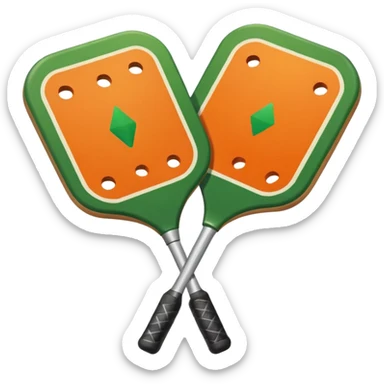 A switch server icon for pickleball, it should have the switch icon of two arrows pointing opposite ways and a pickleball paddle over it. ios icon style. sticker