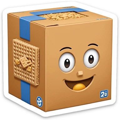 box of shreddies sticker