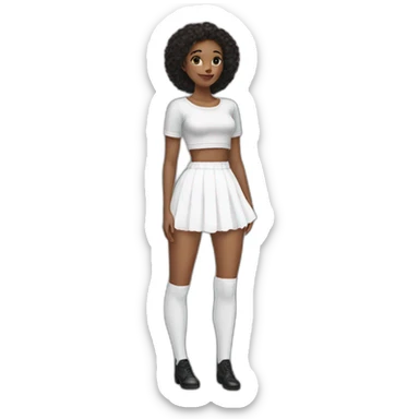 white-knickers-white-stockings-black-skirt sticker