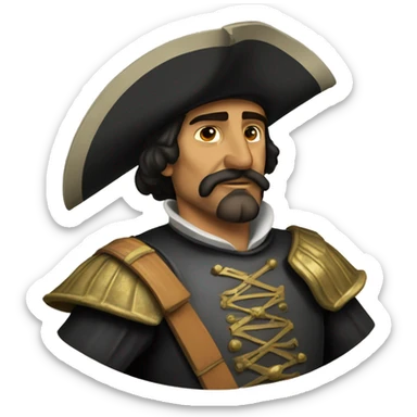 spanish conquistador hernán cortes sticker