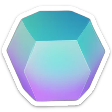 hexagon prism sticker