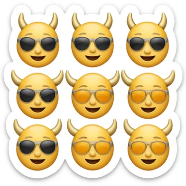 Can U do this sticker 😂😔😇🥺😎😈🤑🤫🤗🙁😩😘 sticker