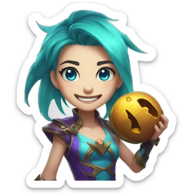 arcane jinx league of legends sticker