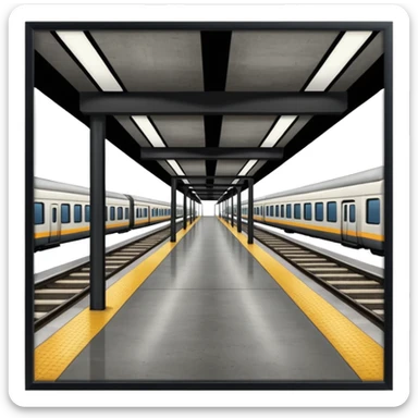 TRAIN PLATFORM sticker