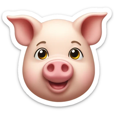 Marzipan pig sticker