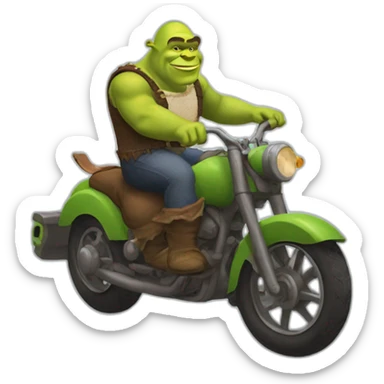 shrek rides christopher luxon sticker