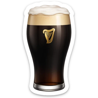 Pint of Guinness sticker