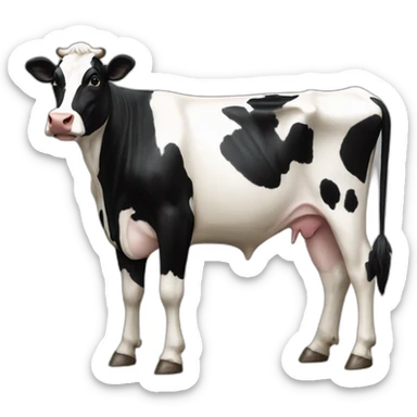 Holstein-Friesian Cow Full Body sticker