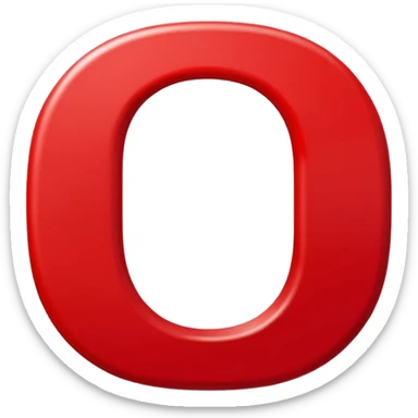 A bold white capital letter "C" in the exact same font and style as the 🅱️ emoji, centered inside a red rounded square, flat emoji design, glossy shiny light reflection on the top left, clean and simple, transparent background, no extra elements sticker