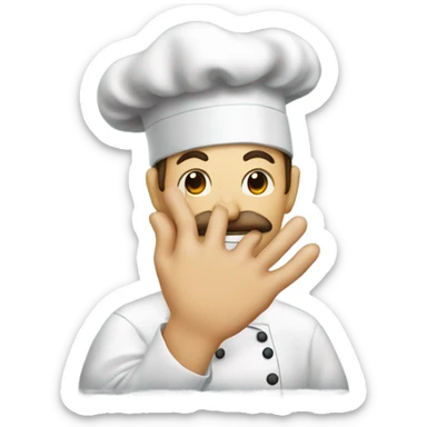 Chef kiss hand sticker