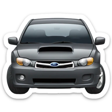 Dark Grey Subaru Impreza hatchback  sticker