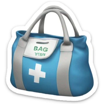A bag for mom in the maternity hospital  sticker