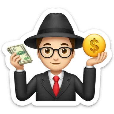 profesor cn dinero sticker