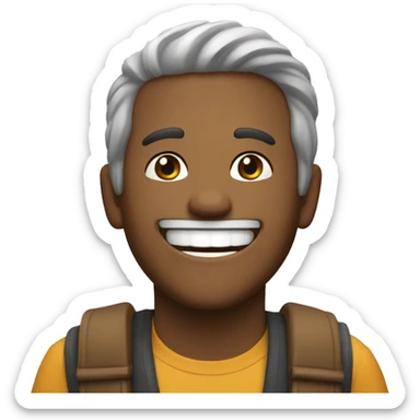 viajero feliz sticker