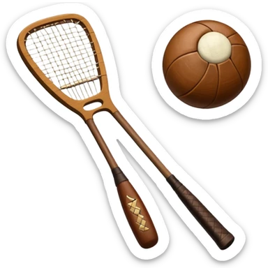 Hurley and sliotar as in what's used for the Irish sport  sticker