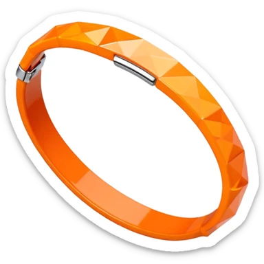 low poly orange bracelet  sticker