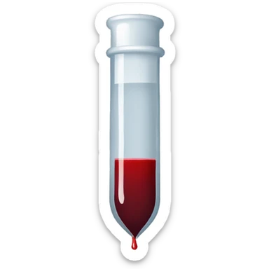 Blood test sticker