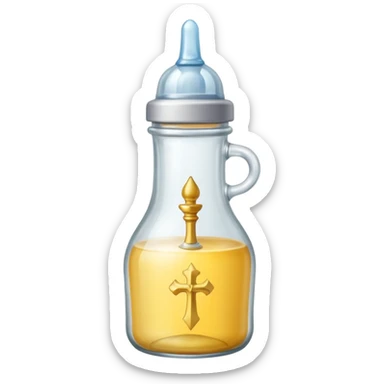 Justeun biberon avec Jeanne d’arc dedans  sticker