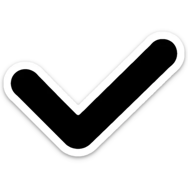 checkmark sticker
