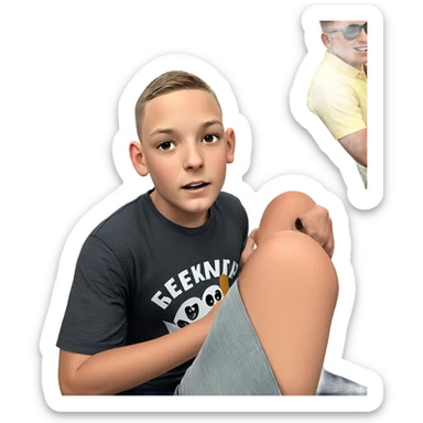 boys in sunglasses meme sticker