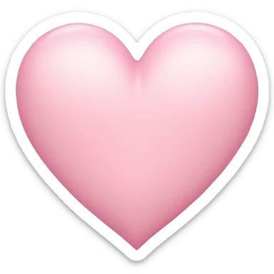 Light pink heart sticker