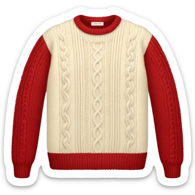 patterned knitted garment sticker