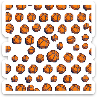 bronze basketball, copper-brown metallic surface with classic orange seams sticker