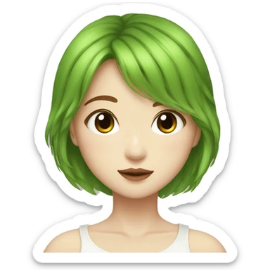 Jimin con una chica de ojos verdes y pelo marrón  sticker