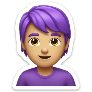 purple-colors-heart sticker