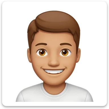 Un hombre con brackets medio morenito  sticker