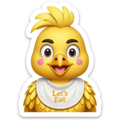 Chica from Five Nights At Freddy's Movie sticker