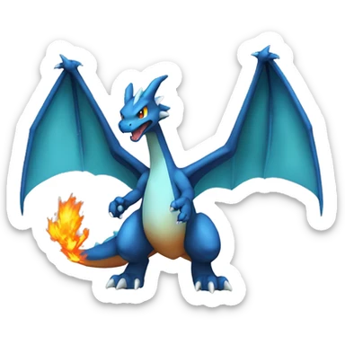  Mega Charizard Y full body sticker