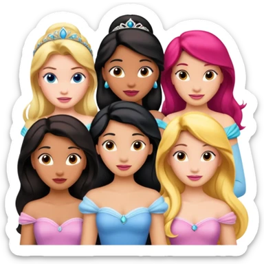 Emoji de  princesas  sticker