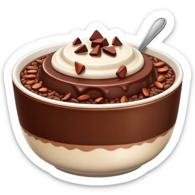 chocolate rice pudding sticker