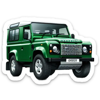 landrover defender 90 green sticker