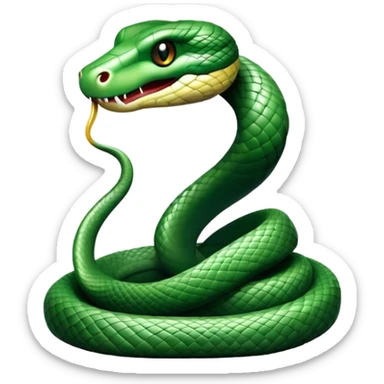 Hogwarts Slytherin snake sticker
