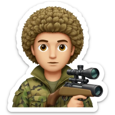 bushy sniper sticker