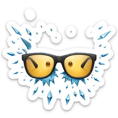 Les verres se brisent, le banquet s’éteint » → 🥂💥 Verres brisés (deux verres explosant en éclats)Les verres se brisent, le banquet s’éteint » → 🥂💥 Verres brisés (deux verres explosant en éclats) sticker