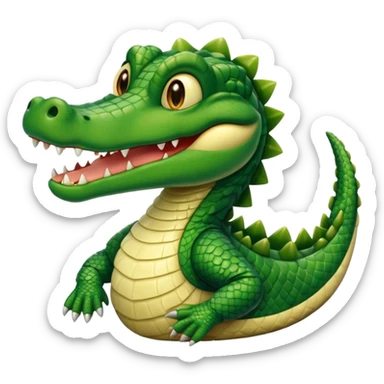 Aligator wearing muslim hat sticker