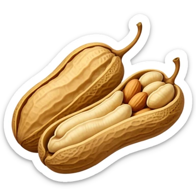 a Peanut with detail (no face) sticker