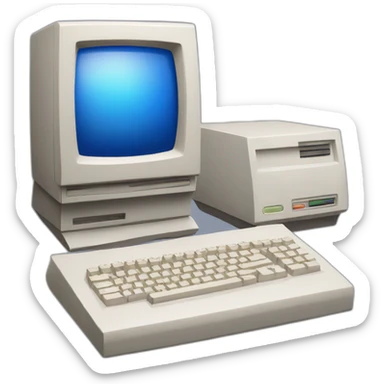 amiga computer sticker