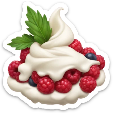 berries and cream sticker