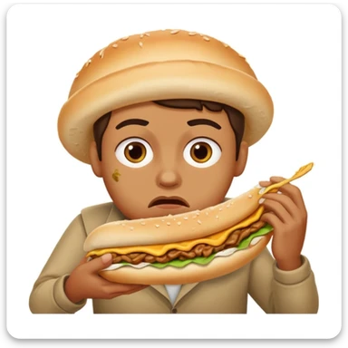 A face of disgust Döner  sticker