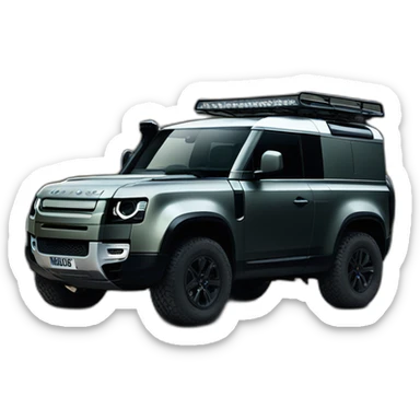 the new landrover defender black sticker