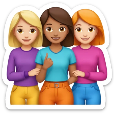 girls power sticker