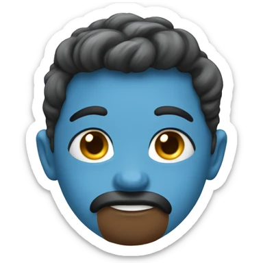 Soft blue cute cofa sticker